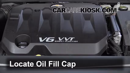 2014 Chevrolet Impala LT 3.6L V6 FlexFuel Aceite Agregar aceite